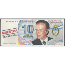 Argentina - Menem 10 Años 1999