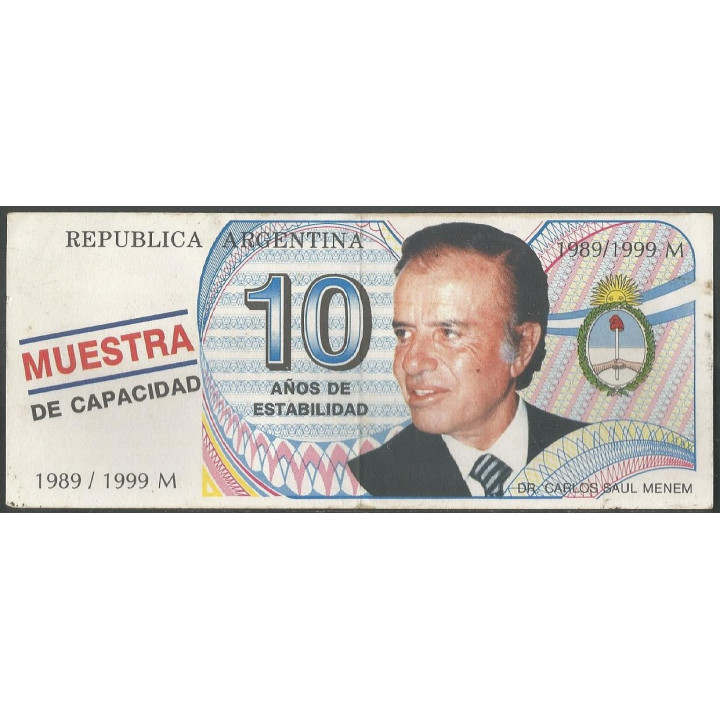 Argentina - Menem 10 Años 1999