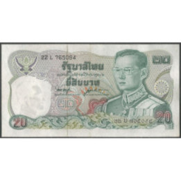 Tailandia 20 Bath ND1981 Firma 53 P88