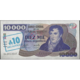 Argentina 10 Australes ND1985 Serie C P322c