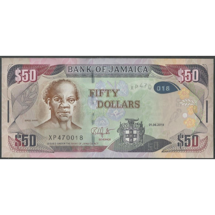 Jamaica 50 Dollars 1 Jun 2019 P94