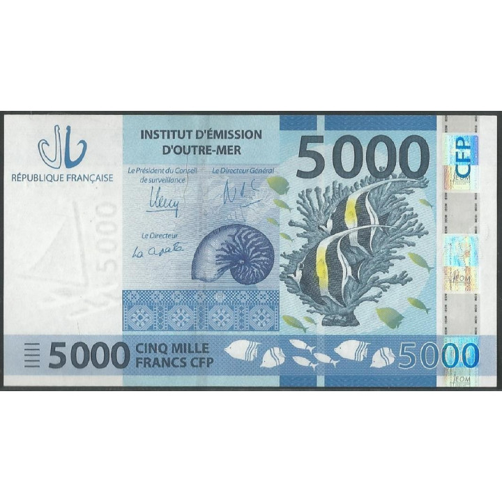 Territorios Franceses del Pacifico 5.000 Francs ND2014 P7