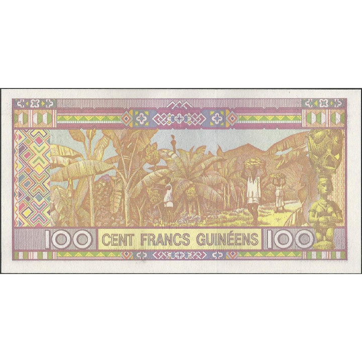 Guinea 100 Francs 2015 PA47 reverso