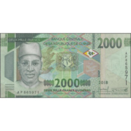 Guinea 2.000 Francs 2018 P48Aa