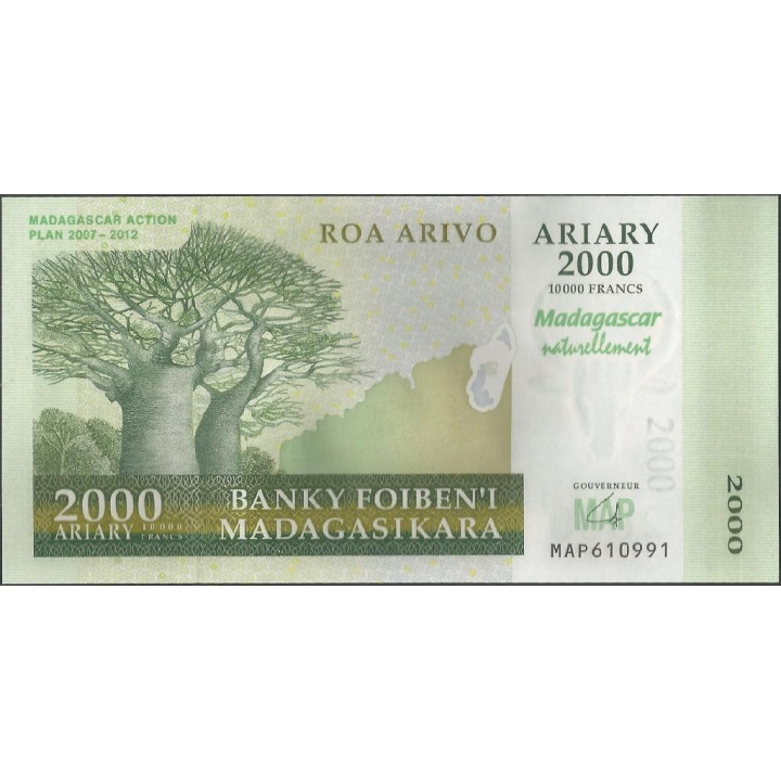 Madagascar 2.000 Ariary 2007 P93a