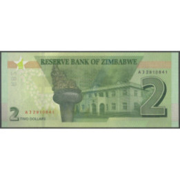 Zimbabwe 2 Dollars 2019 P101