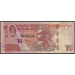 Zimbabwe 10 Dollars 2020 P103