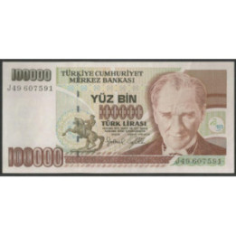 Turkya 100.000 Liras L1970 (1991) P206