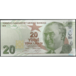 Turkya 20 Liras ND2009 P224c