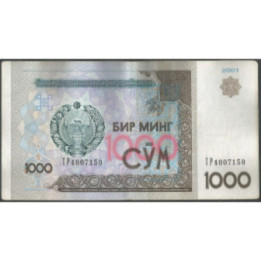 Uzbequistan 1.000 Sum 2001 P82