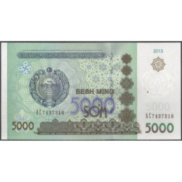 Uzbequistan 5.000 Sum 2013 P83