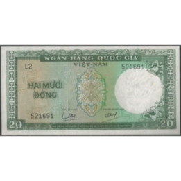 Vietnam Sur 20 Dong ND1964 P16a