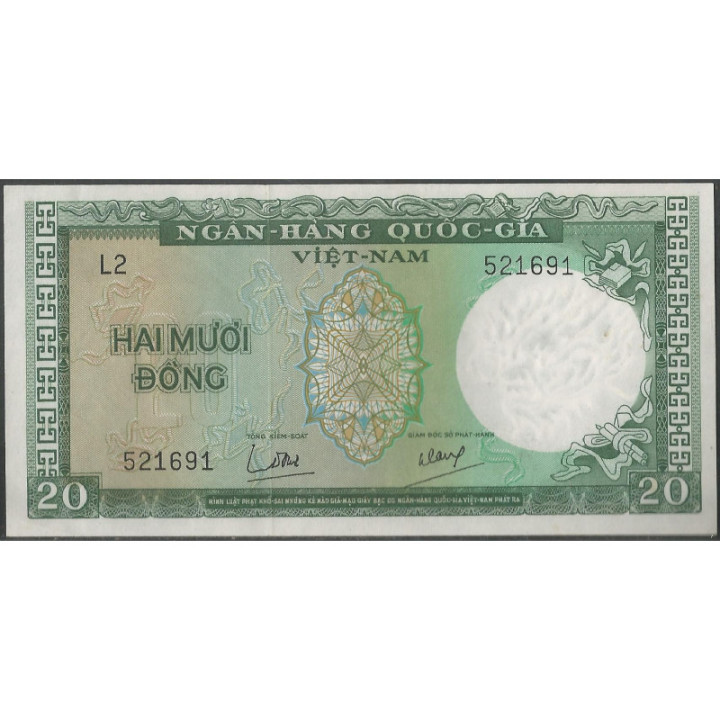 Vietnam Sur 20 Dong ND1964 P16a