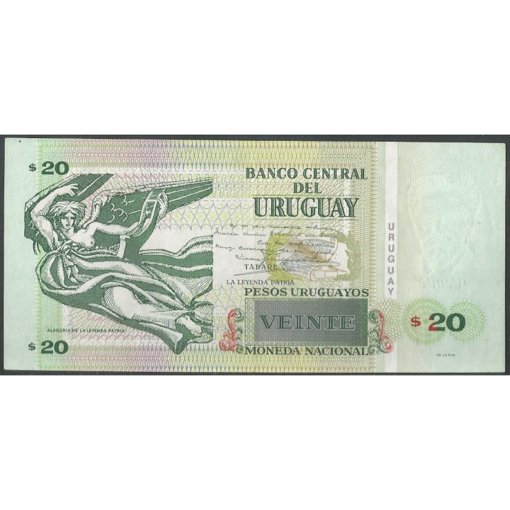 Uruguay 20 Pesos 2011 F P86b reverso