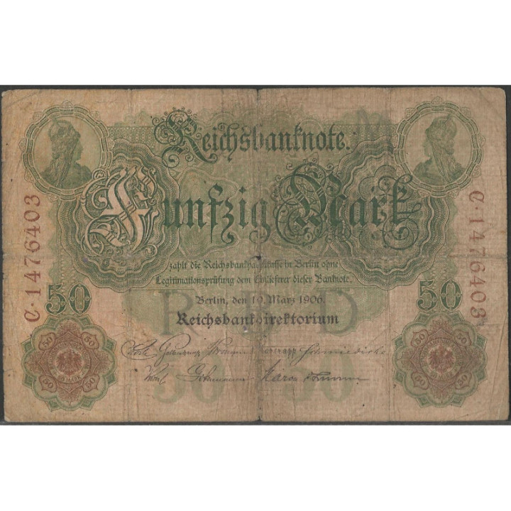 Alemania 50 Mark 10 Mar 1906 P26b