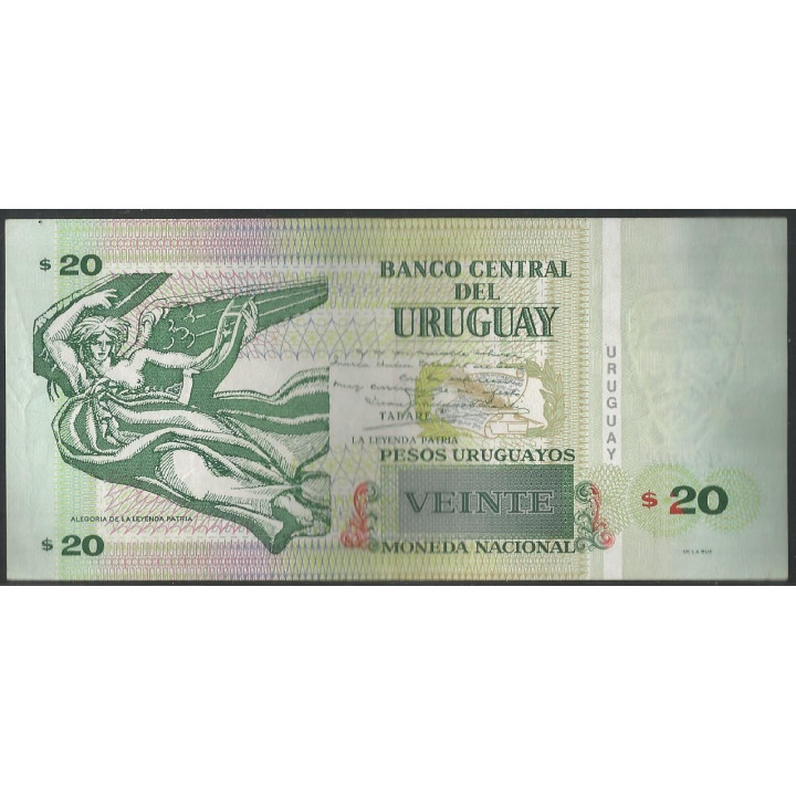 Uruguay 20 Pesos 2011 F P86b reverso