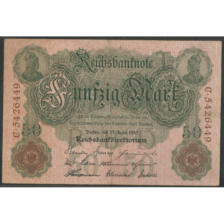 Alemania 50 Mark 21 Abr 1910 P41