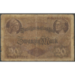 Alemania 20 Mark 5 Ago 1914 P48a