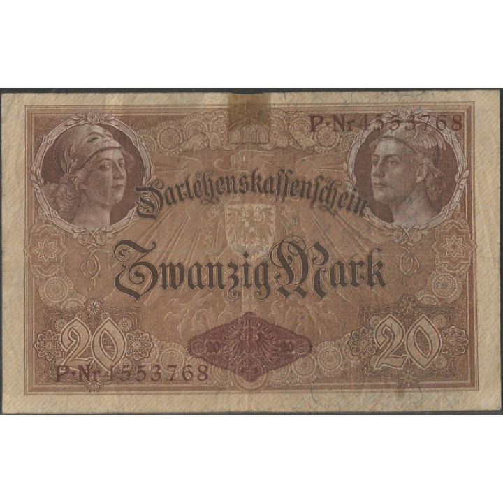 Alemania 20 Mark 5 Ago 1914 P48b