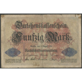 Alemania 50 Mark 5 Ago 1914 P49a