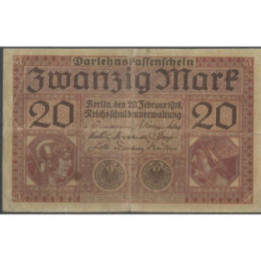 Alemania 20 Mark 20 Feb 1918 P57