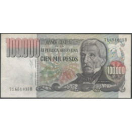 Argentina 100.000 Pesos ND1979-83 Serie B P308b