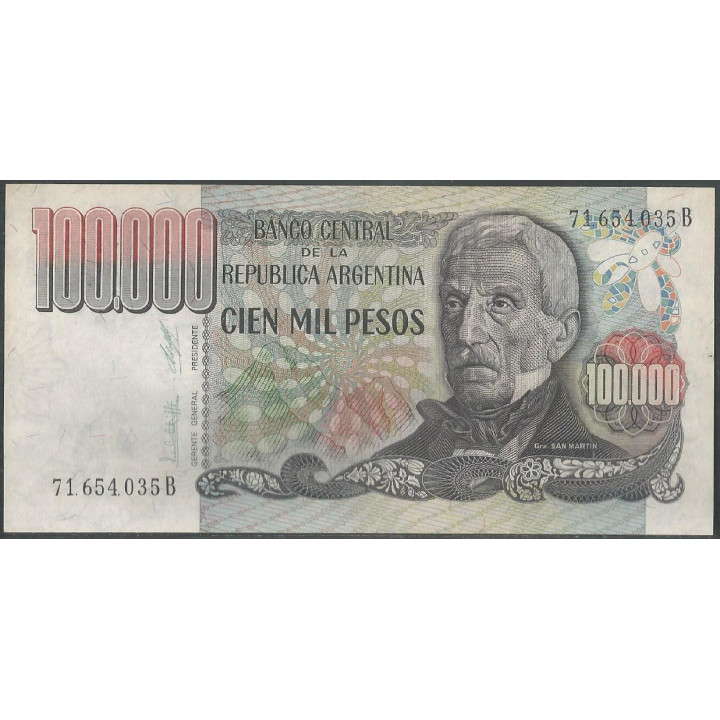 Argentina 100.000 Pesos ND1979-83 Serie B P308b