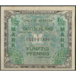 Alemania 1/2 Mark 1944 P191a