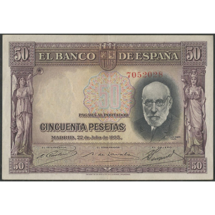 España 50 Pesetas 22 Jul 1935 P88