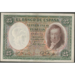 España 25 Pesetas 25 Abr 1931 P81