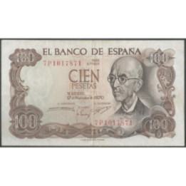 España 100 Pesetas 17 Nov 1970 P152a