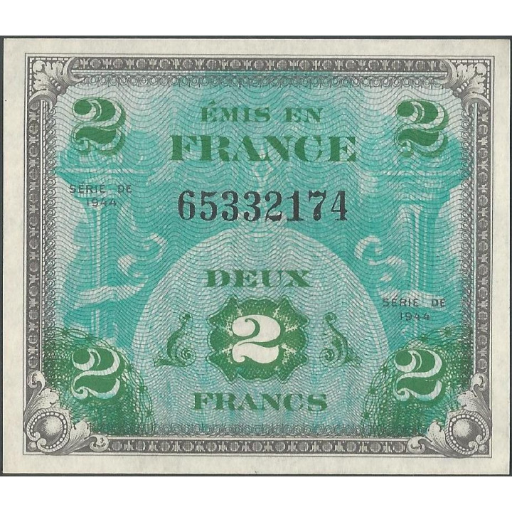 Francia 2 Francs 1944 P114a