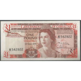 Gibraltar 1 Pound 15 Sep 1979 P20b
