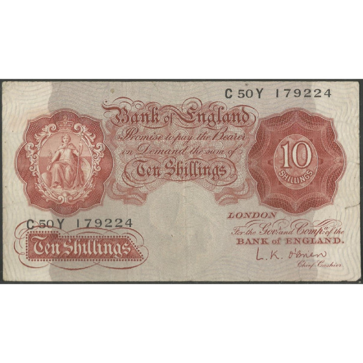 Inglaterra 10 Shillings ND1955-60 P368c
