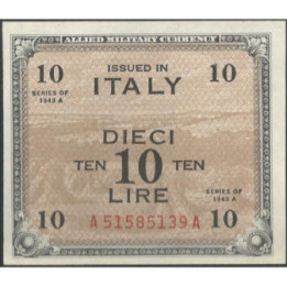 Italia 10 Liras 1943A PM13b
