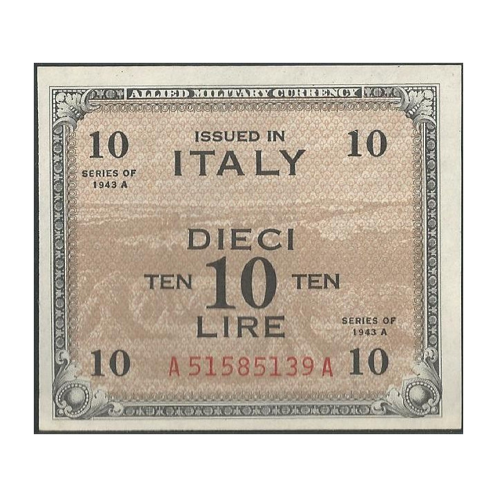 Italia 10 Liras 1943A PM13b