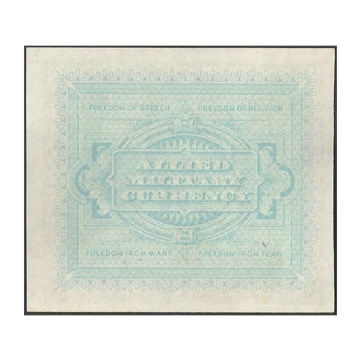 Italia 10 Liras 1943A PM13b reverso
