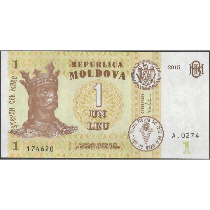 Moldavia 1 Leu 2015 P8j