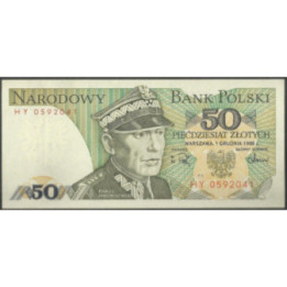 Polonia 50 Zlotych 1 Dic 1988 P142c