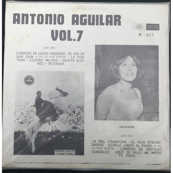 Antonio Aguilar Vol. 7 - Colombia reverso