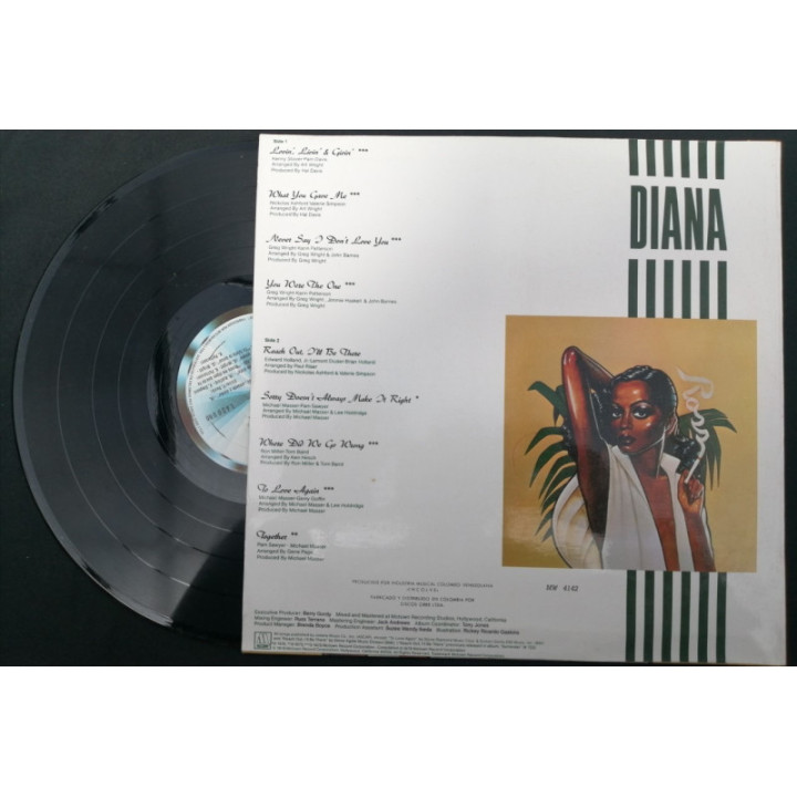 Diana Ross '' Ross'' - Colombia reverso