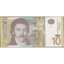 Serbia 10 Dinara 2013 P54b