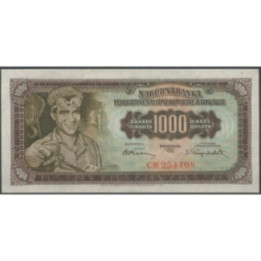 Yugoeslavia 1.000 Dinara 1955 P71b