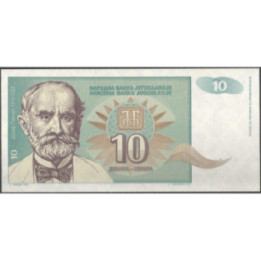 Yugoeslavia 10 Dinara 1994 P138a