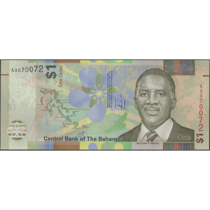 Bahamas 1 Dollar 2017 P77a
