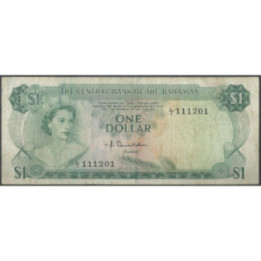 Bahamas 1 Dollar L1974 P35a2