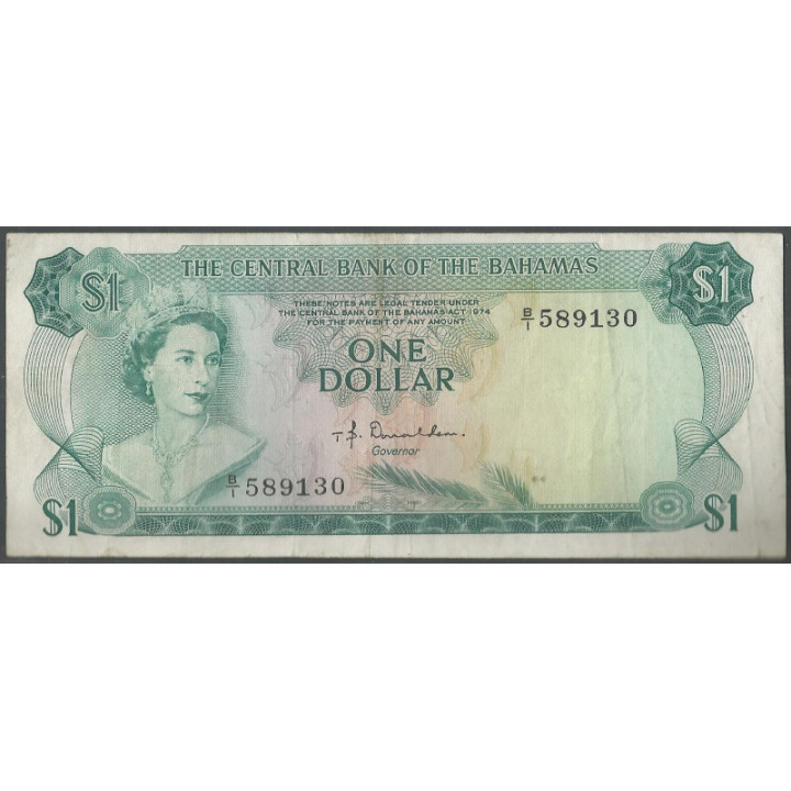 Bahamas 1 Dollar L1974 P35a2