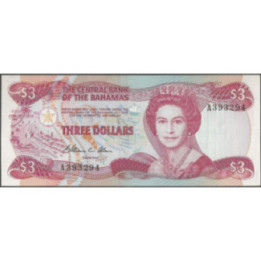 Bahamas 3 Dollars L1974 (84) P44a