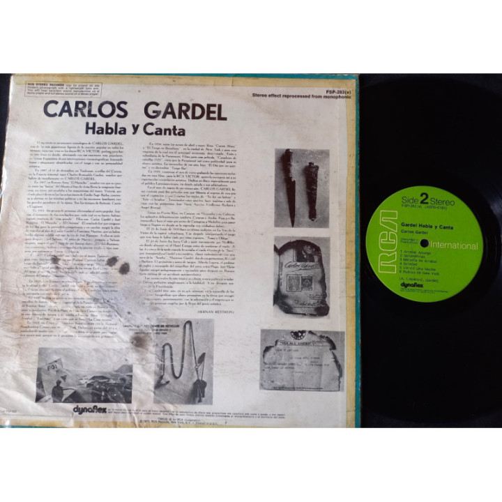 Carlos Gardel Habla y canta - Usa reverso