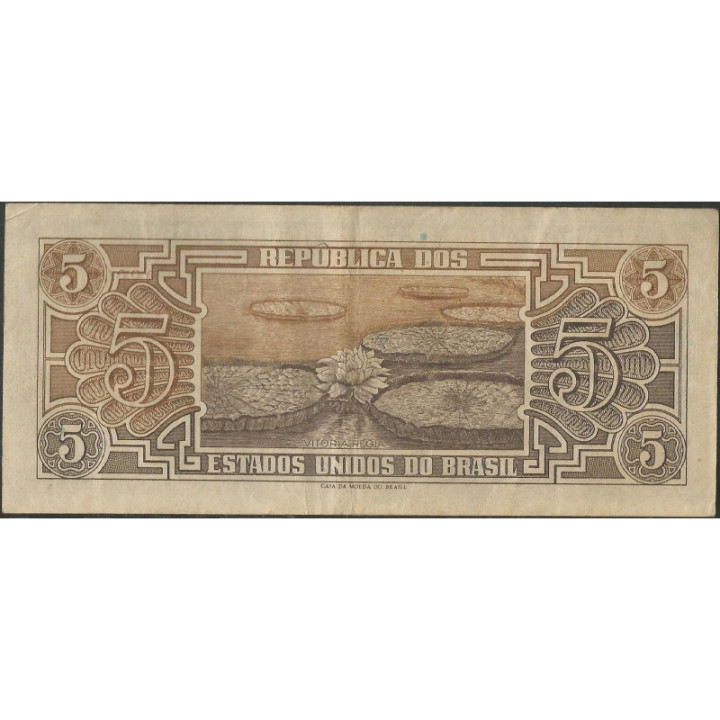 Brasil 5 Cruzeiros ND1961-2 P166b reverso
